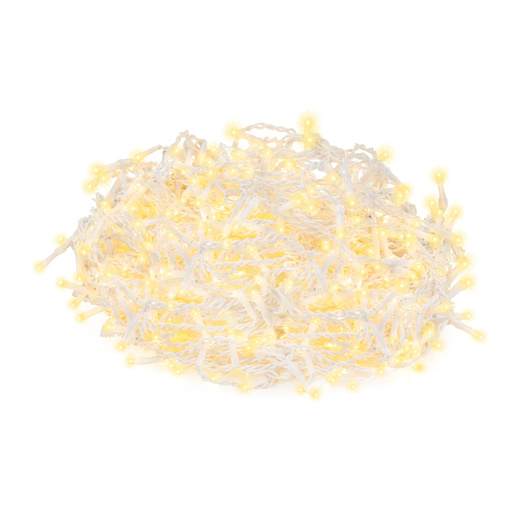 Kurtyna świetlna z pilotem 1000 led girlanda, lampki wewnętrzno-zewnętrzne 45 m sople ciepły biały