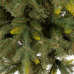 Choinka sztuczna na pniu 220 cm świerk naturalny ze stojakiem nowoczesny