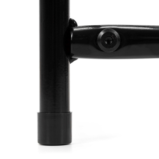 Szafka na buty 3 poziomy stalowa z półkami na obuwie regał 66 x 28 x 53 cm stojak czarny