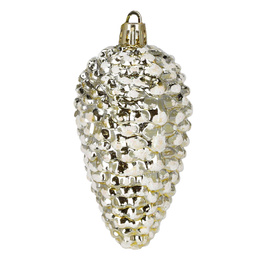 Bombki choinkowe 47 szt. zestaw dekoracji świątecznych, nietłukące, brązowy, złoty, biały