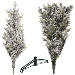 Choinka sztuczna premium 220 cm świerk ośnieżony drzewko bożonarodzeniowe