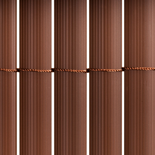 Osłona PVC maskująca na balkon, taras, ogrodzenie 500x100 cm brązowa