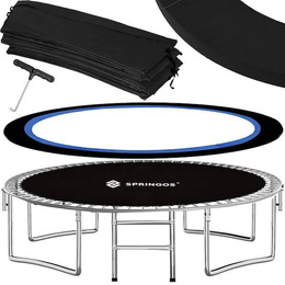 Trampolina ogrodowa dla dzieci 12 FT z siatką, 365 cm