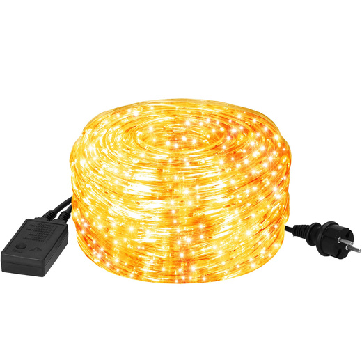 Wąż świetlny 480 Led biały ciepły 20m z programatorem IP44