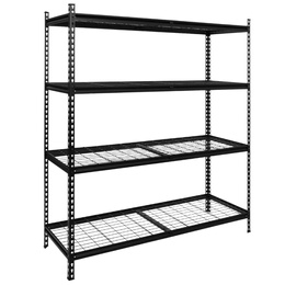 Regał stalowy z 4 półkami 183x150x54 cm 1600 kg do garażu, piwnicy