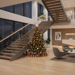 Choinka sztuczna 220 cm sosna leśna jak żywa Royal Trees premium z drewnianym stojakiem