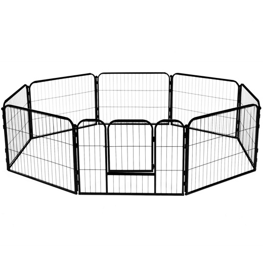 Kojec dla zwierząt wybieg klatka metalowa dla psa, kota 160 x 160 cm 