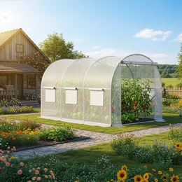 Szklarnia ogrodowa foliowa UV4 140g/m2 3x2x2 m tunel na warzywa owoce foliak