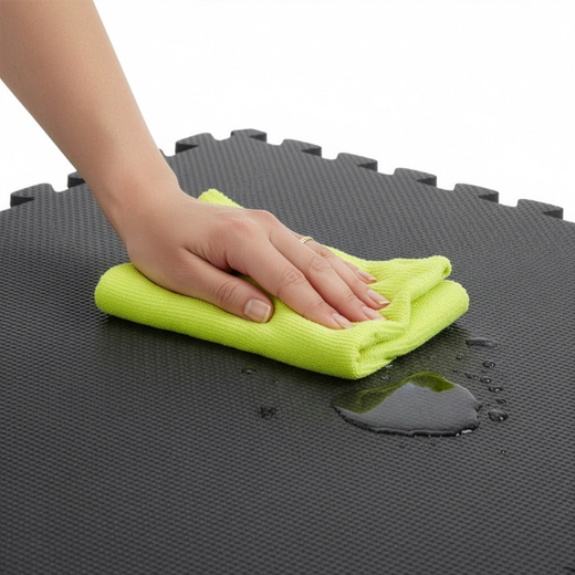 Mata treningowa, ochronna 4 szt. puzzle z pianki EVA 2 cm antypoślizgowe, grafitowe