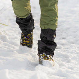 Ochraniacze na buty wodoodporne stuptuty trekkingowe uniwersalne 2 szt. czarne