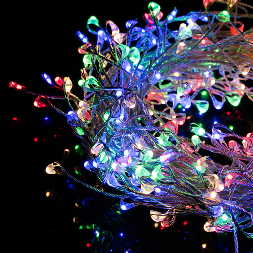 Lampki choinkowe 100 LED druciki mikro na baterie