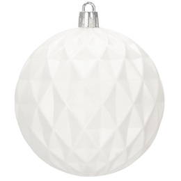 Bombki choinkowe 30 szt. biały 8cm zestaw choinkowy
