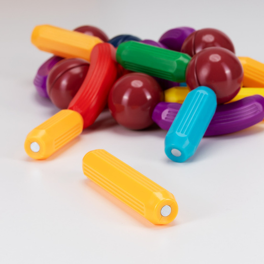 Klocki magnetyczne, konstrukcyjne 3D duży zestaw 100 szt. patyczki kulki