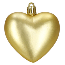 Bombki choinkowe 16 szt. zestaw dekoracji świątecznych, nietłukące, serca, złote