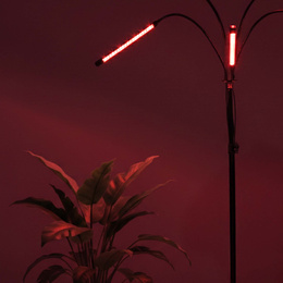 Lampa do doświetlania roślin LED do wzrostu uprawy 4 panele z timerem i pilotem, usb