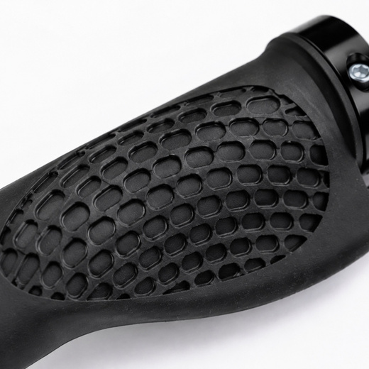 Gripy rowerowe ergonomiczne 22 mm, chwyty do kierownicy skręcane, antypoślizgowe, czarne 2 szt.