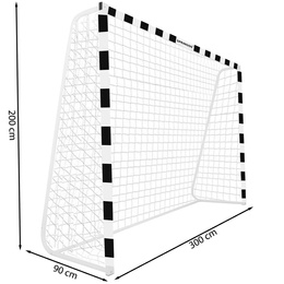 Bramka piłkarska stalowa 300x200 cm treningowa