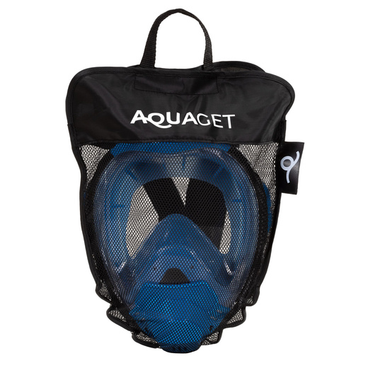Maska z rurką do nurkowania, snorkelingu L/XL pełnotwarzowa, AntiFog, uchwyt na kamerę