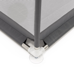 Kojec dla dzieci, zamykany 200x180x66 cm składany, turystyczny, szary