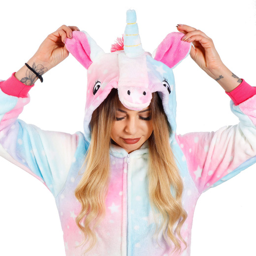 Piżama kigurumi jednorożec kombinezon jednoczęściowy damski rozmiar S