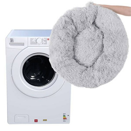 Legowisko dla kota 120cm, pluszowe posłanie szary