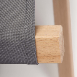 Krzesło składane turystyczne, wędkarkie, stołek na biwak, kemping, jasnoszary