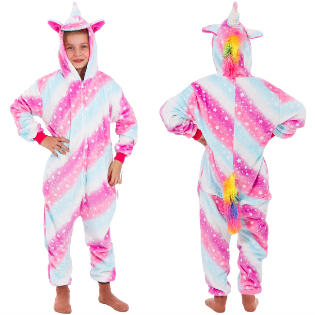 Piżama kigurumi jednorożec kombinezon jednoczęściowy dziecięcy rozmiar 130-140 cm