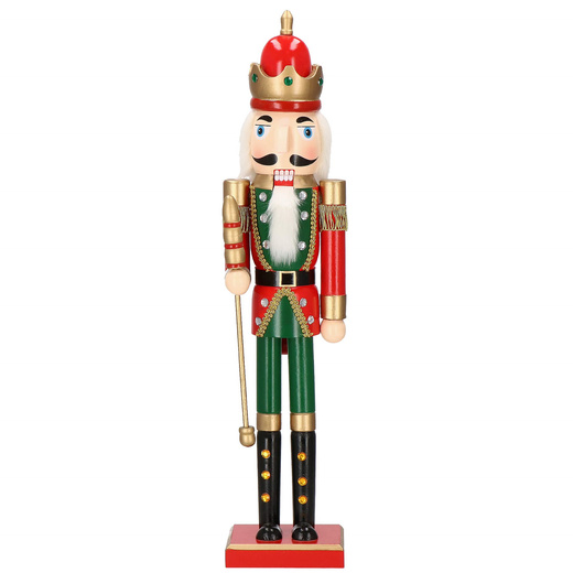 Dziadek do orzechów 60 cm król, drewniany żołnierzyk multikolor, figurka świąteczna