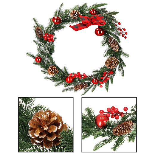 Wieniec świąteczny ozdoba na drzwi wianek 150 cm