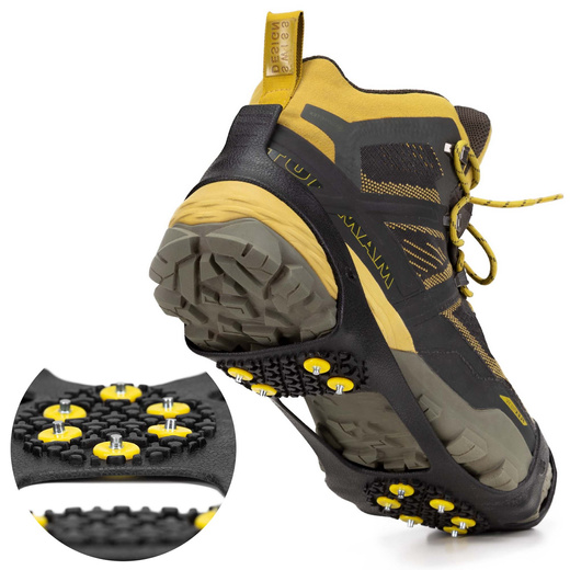 Raczki na buty turystyczne, nakładki kolce rozmiar 36-40 czarne