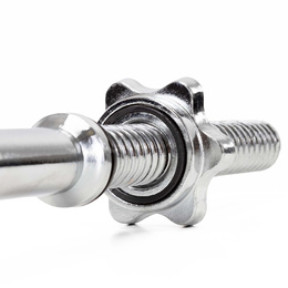 Gryf mocno łamany 120 cm sztanga ze stali chromowanej 2 zaciski 25 mm