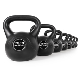Kettlebell 10 kg odważnik, hantla do ćwiczeń ABS kula do treningu siłowego, czarny