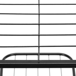 Kwietnik metalowy 6 półek stojak na rośliny 106 cm pionowy, czarny