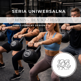 Kettlebell 6 kg odważnik, hantla do ćwiczeń ABS kula do treningu siłowego, czarny