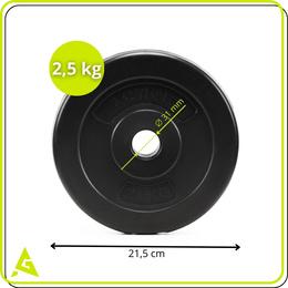 Obciążenie 2,5 kg talerz kompozytowy 31 mm krążek do sztangi hantli