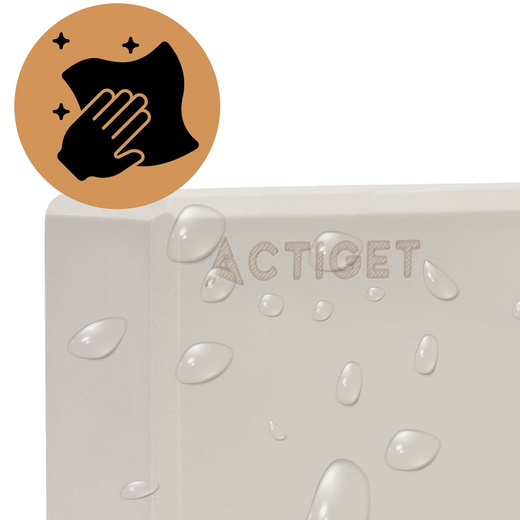 Kostka do jogi piankowa EVA 23x15x7,5 cm klocek blok do ćwiczeń pilates stretching beżowy
