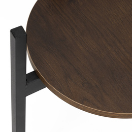 Kwietnik metalowy 42,5 cm stojak na kwiaty loft nowoczesny industrialny czarno-brązowy