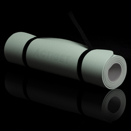 Mata do jogi, ćwiczeń fitness 183x61 cm antypoślizgowa, materac do stretchingu, miętowy