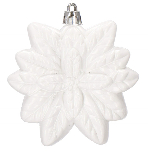 Bombki choinkowe 72 szt. biały zestaw choinkowy