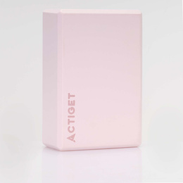 Kostka do jogi piankowa EVA 23x15x7,5 cm klocek blok do ćwiczeń pilates stretching różowa