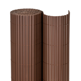 Osłona PVC maskująca na balkon, taras, ogrodzenie 500x160 cm brązowa