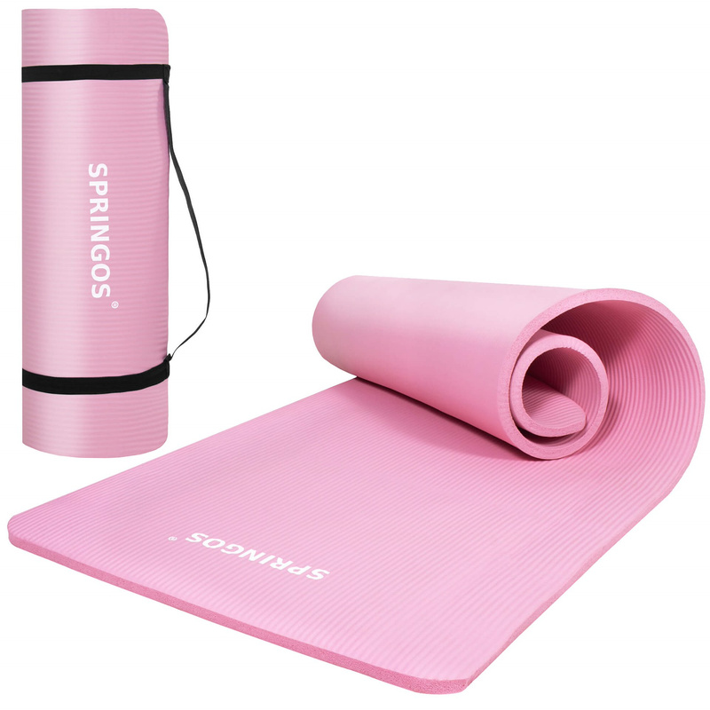 Uniwersalna mata do ćwiczeń 181 cm ciemny różowy