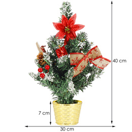 Choinka dekoracyjna sztuczne drzewko ozdoba świąteczna 40 cm