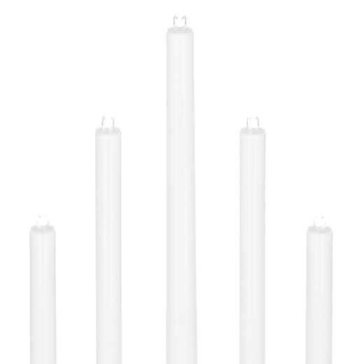 Świecznik adwentowy Led 7 świec biały