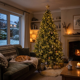 Choinka sztuczna 240 cm Premium Royal Trees świerk syberyjski z drewnianym stojakiem