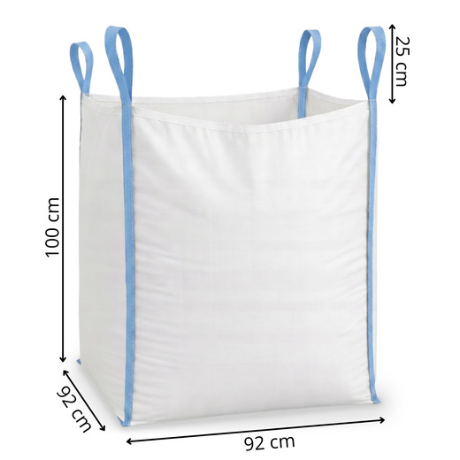 Big Bag worek 1000 kg mocny na gruz kontener biały