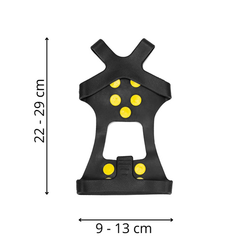 Raczki na buty turystyczne, nakładki kolce rozmiar 40-45 czarne