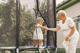 Trampolina ogrodowa dla dzieci 12 FT z siatką, 365 cm