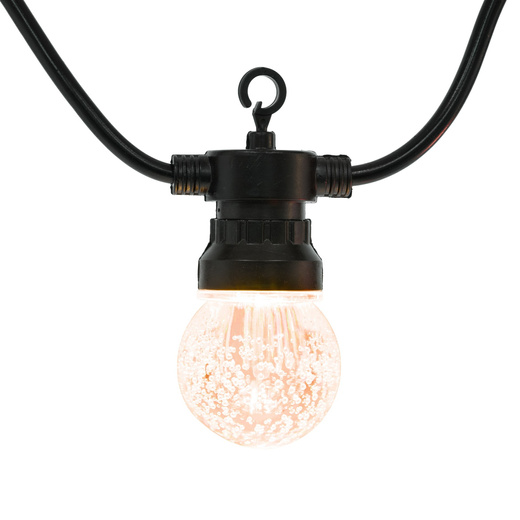 Lampki choinkowe żarówki 15 Led oświetlenie zewnętrzne solarne 10,5 m multikolor