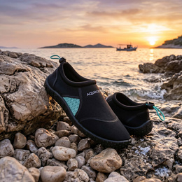 Buty do wody, szybkoschnące na plażę kajak jeżowce, kamienie rozm. 38 damskie czarne